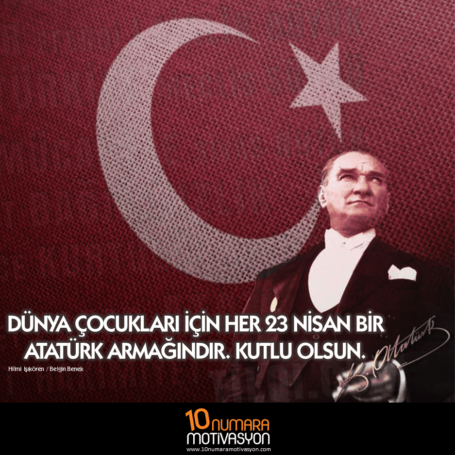23 Nisan Ulusal Egemenlik ve Çocuk Bayramı kutlu olsun!